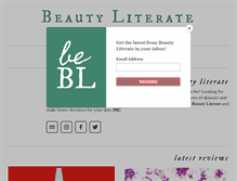 Tablet Screenshot of beautyliterate.com